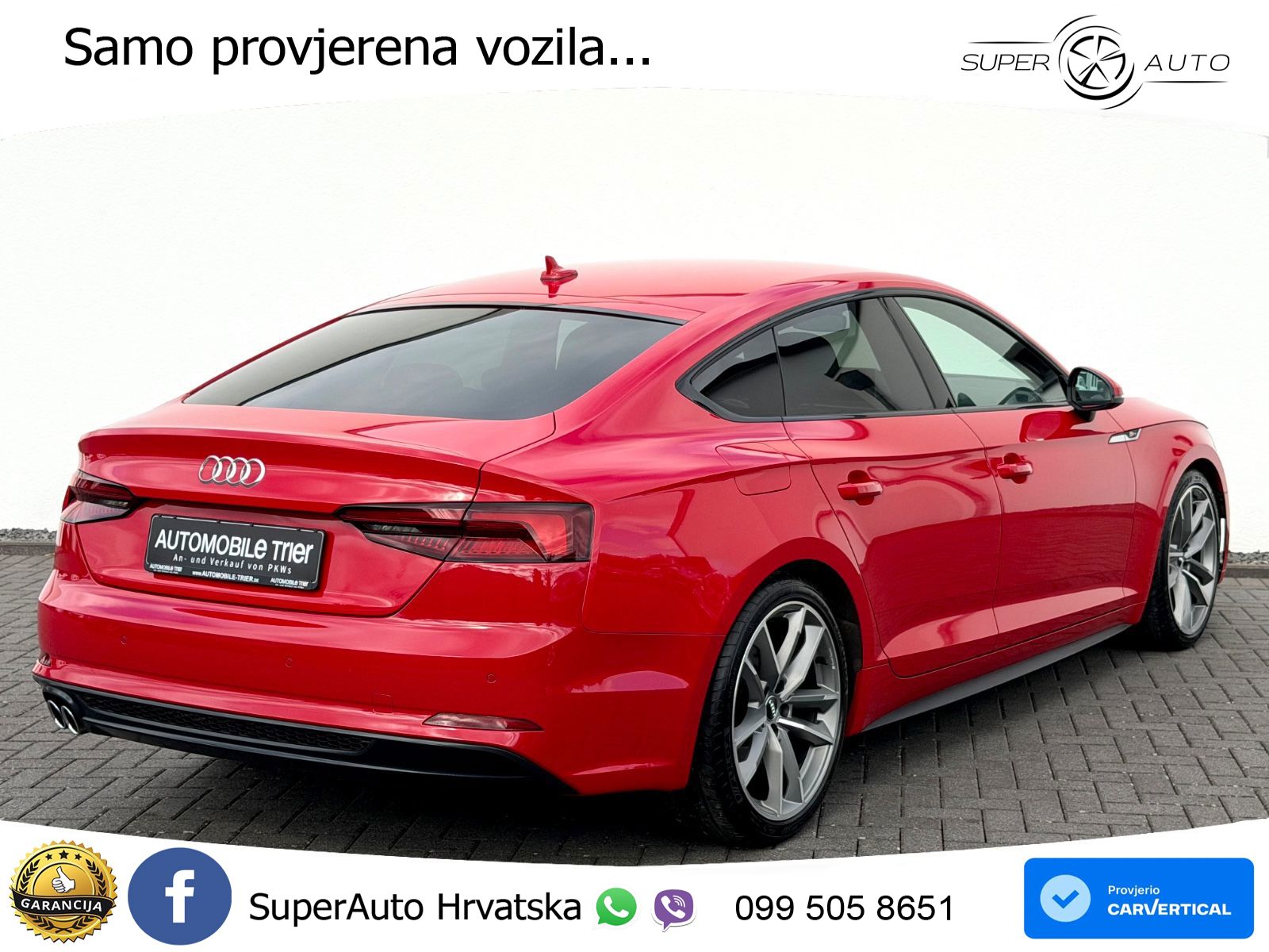 Audi A5 Sportback 40 TDI (190 KS) quattro ultra S tronic S line LED+GR SJED+ACC