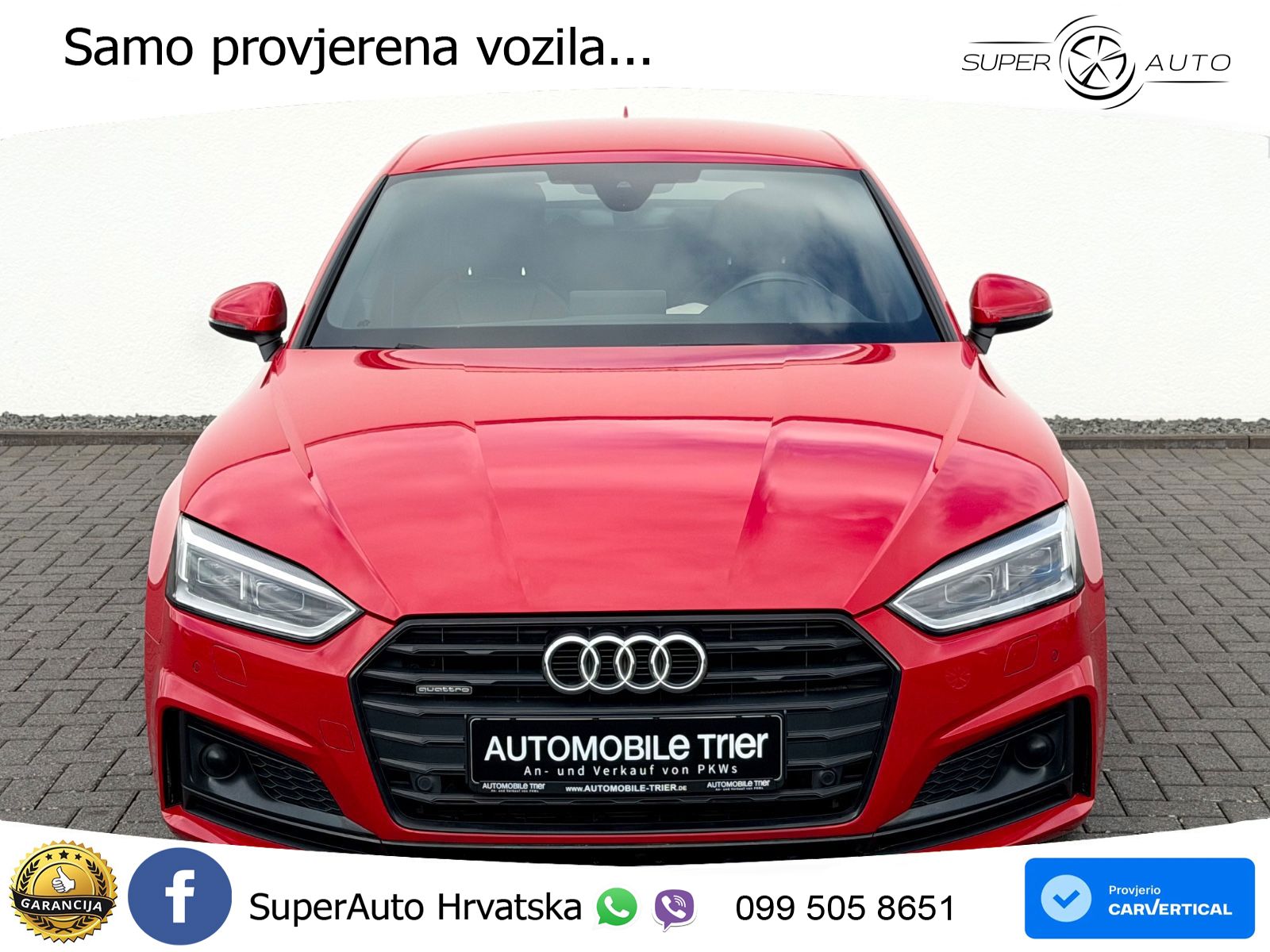 Audi A5 Sportback 40 TDI (190 KS) quattro ultra S tronic S line LED+GR SJED+ACC