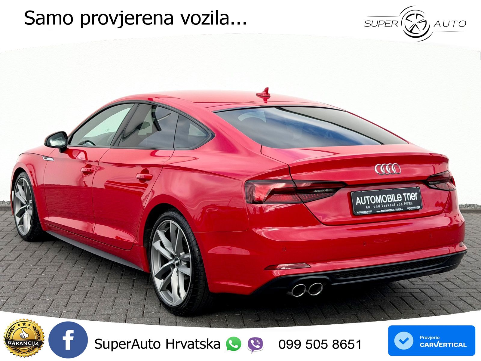 Audi A5 Sportback 40 TDI (190 KS) quattro ultra S tronic S line LED+GR SJED+ACC