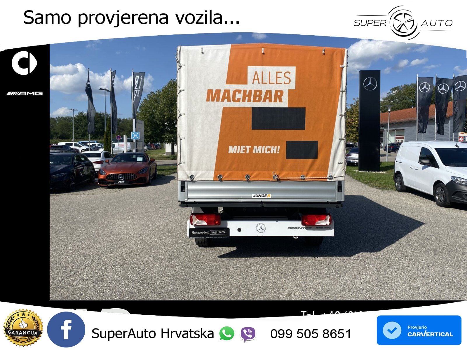 Mercedes-Benz Sprinter 315 CDI Pritsche Plane Klima Tempomat 150 KS