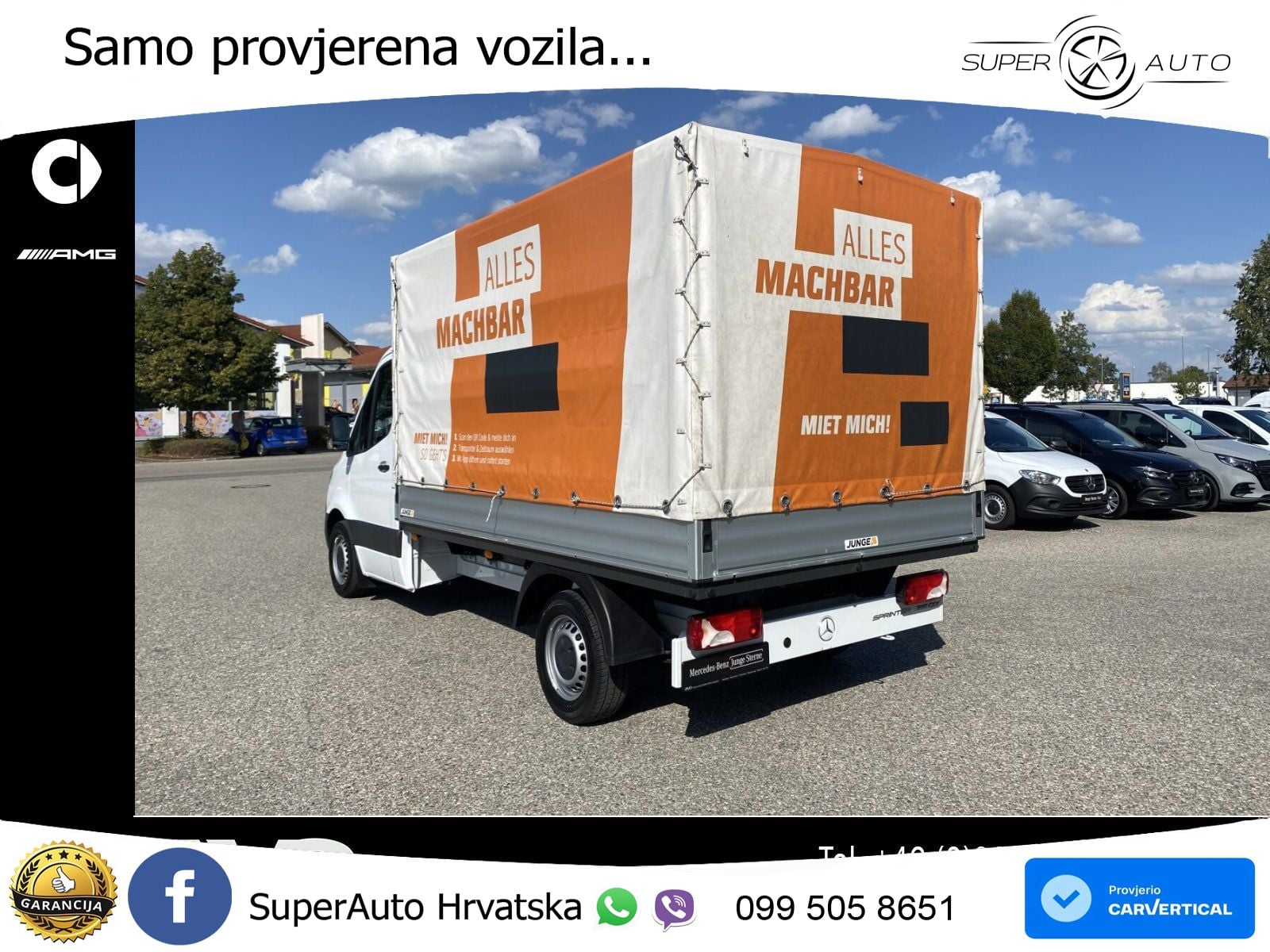 Mercedes-Benz Sprinter 315 CDI Pritsche Plane Klima Tempomat 150 KS