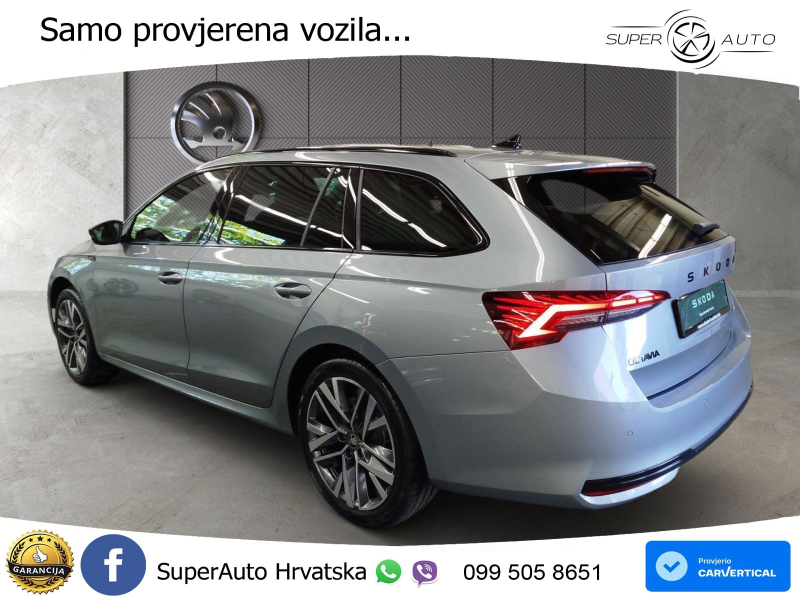 Škoda Octavia Combi 2.0 TDI (150 KS) DSG SportLine LED+GR SJED+ACC