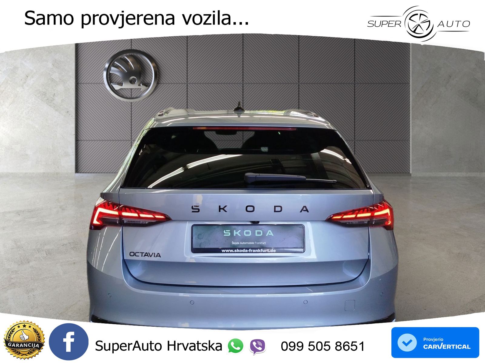 Škoda Octavia Combi 2.0 TDI (150 KS) DSG SportLine LED+GR SJED+ACC