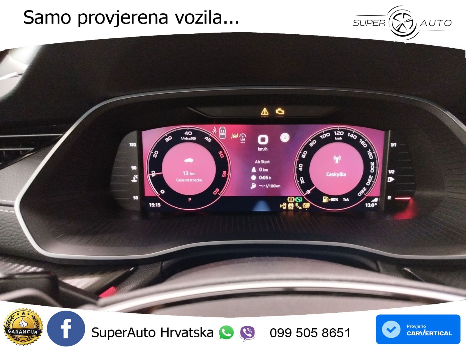 Škoda Octavia Combi 2.0 TDI (150 KS) DSG SportLine LED+GR SJED+ACC