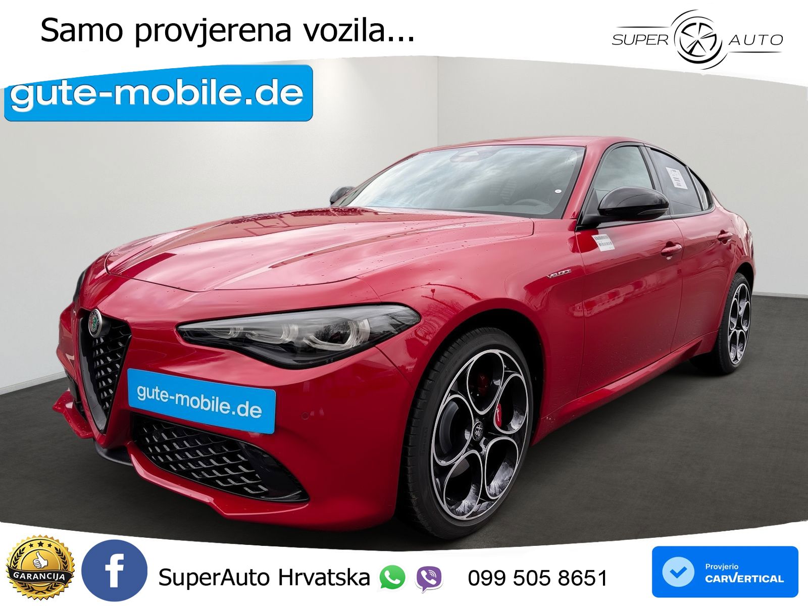 Alfa Romeo Giulia 2.0 Turbo (280 KS) Q4 Automatic LED+ACC