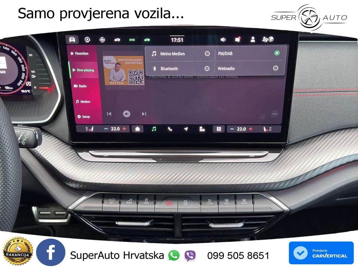 Škoda Octavia Combi RS 2.0 TSI (265 KS) DSG LED+GR SJED+ACC