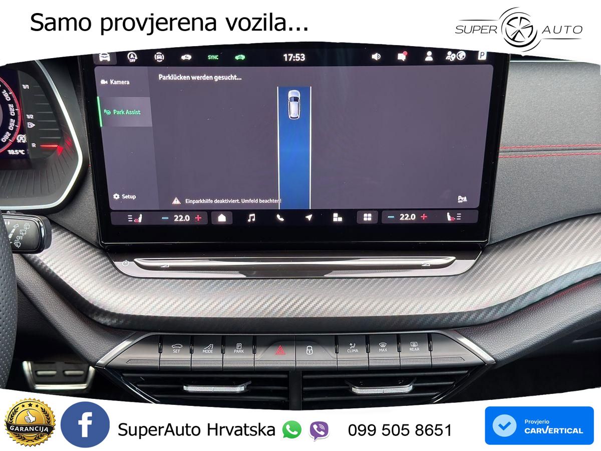 Škoda Octavia Combi RS 2.0 TSI (265 KS) DSG LED+GR SJED+ACC
