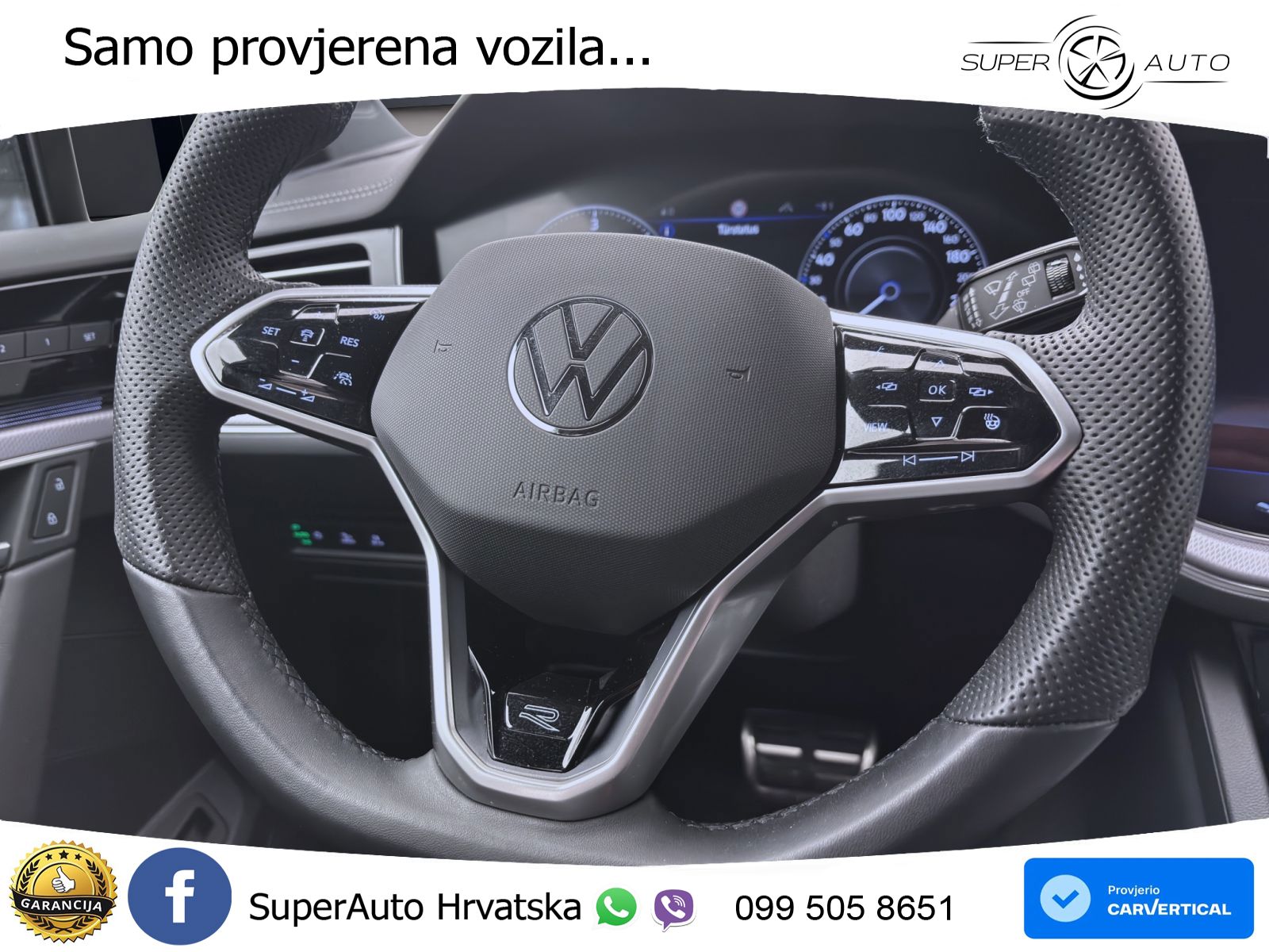 Volkswagen Touareg 3.0 V6 TDI (231 KS) 4MOTION Tiptronic R-Line ZRAČNI+ACC+GR SJED+KAM