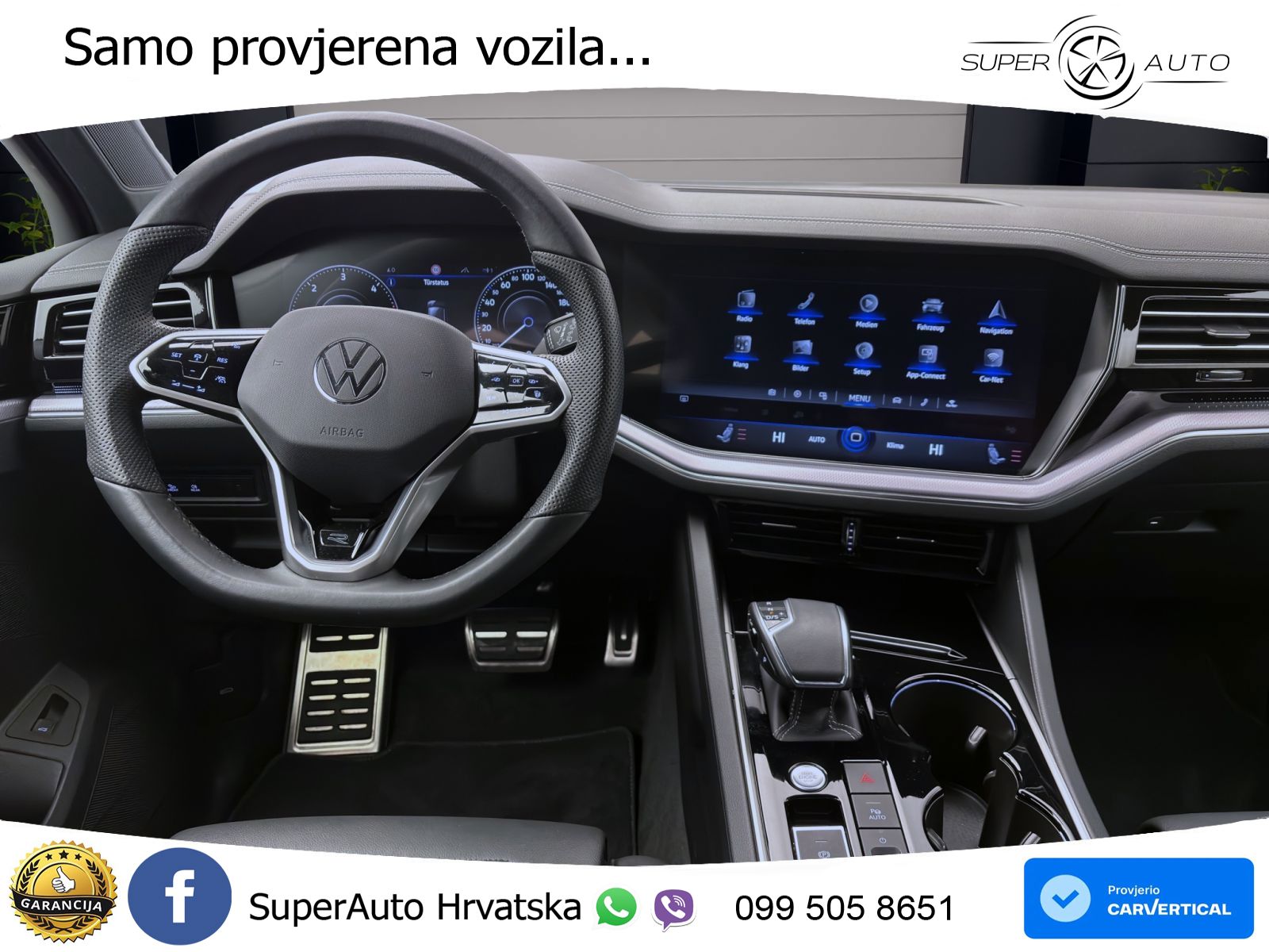 Volkswagen Touareg 3.0 V6 TDI (231 KS) 4MOTION Tiptronic R-Line ZRAČNI+ACC+GR SJED+KAM