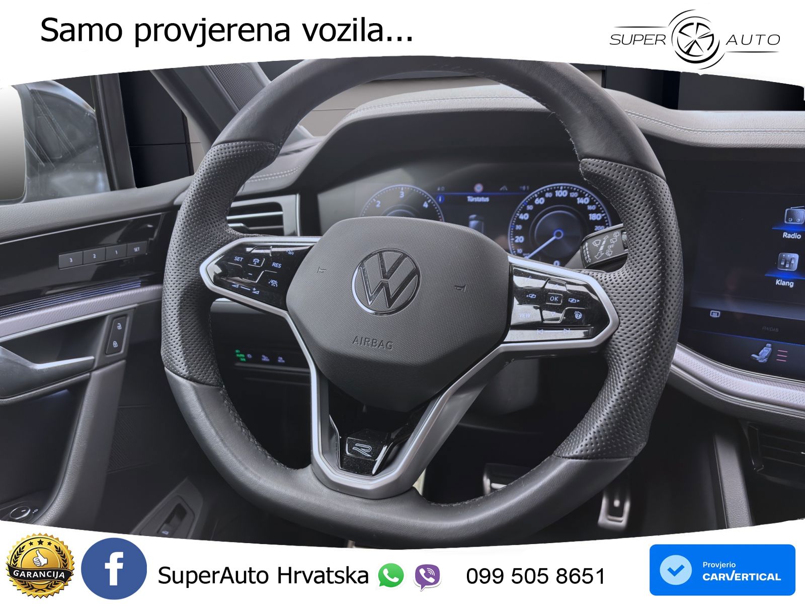 Volkswagen Touareg 3.0 V6 TDI (231 KS) 4MOTION Tiptronic R-Line ZRAČNI+ACC+GR SJED+KAM