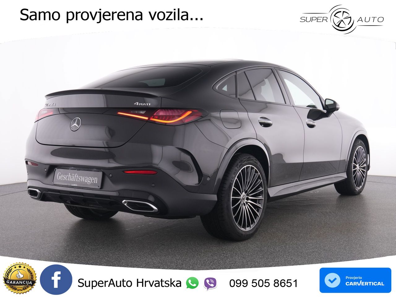 Mercedes GLC Coupe 200d (163 KS) 4MATIC 9G-TRONIC AMG ACC+GR SJED+360+PANO