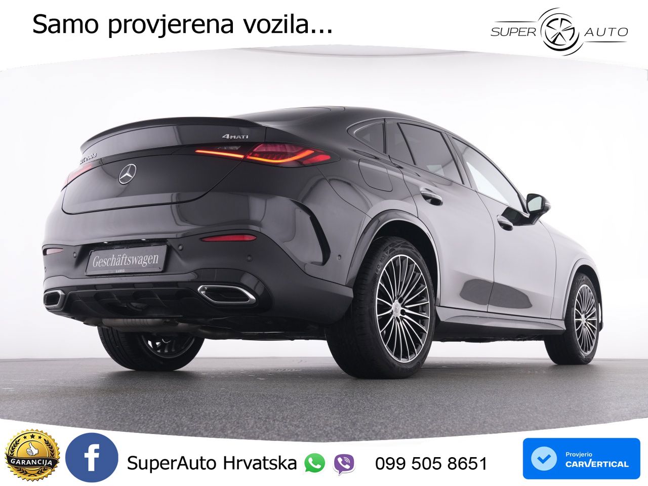 Mercedes GLC Coupe 200d (163 KS) 4MATIC 9G-TRONIC AMG ACC+GR SJED+360+PANO