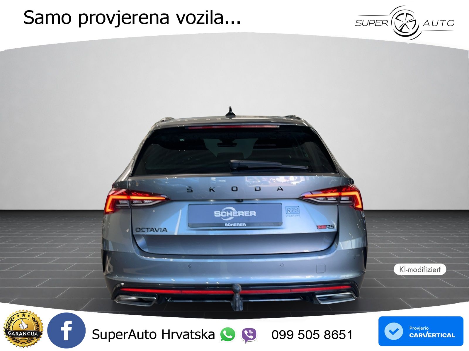 Škoda Octavia Combi RS 2.0 TDI (200 KS) 4x4 DSG LED+GR SJED+ACC