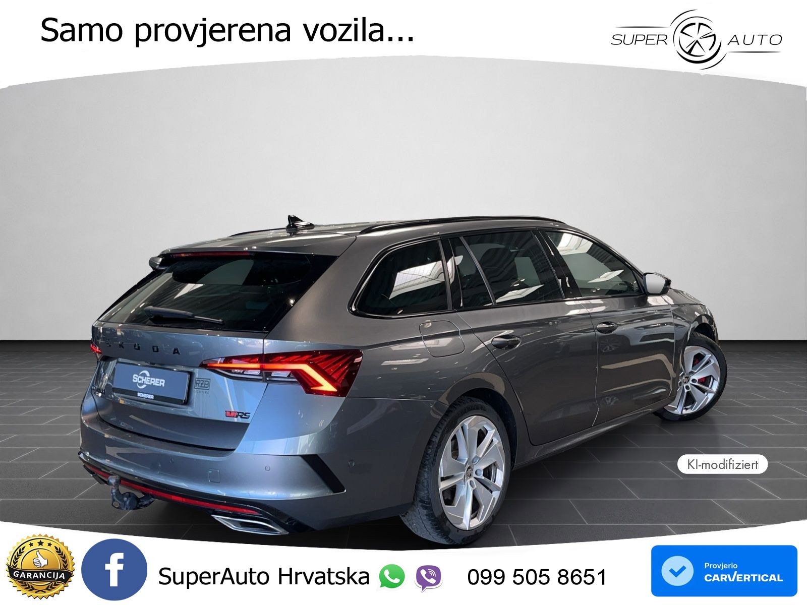 Škoda Octavia Combi RS 2.0 TDI (200 KS) 4x4 DSG LED+GR SJED+ACC