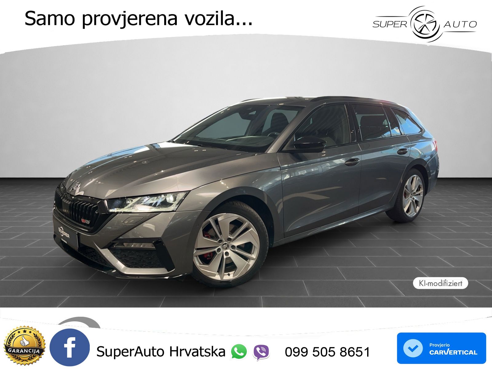 Škoda Octavia Combi RS 2.0 TDI (200 KS) 4x4 DSG LED+GR SJED+ACC