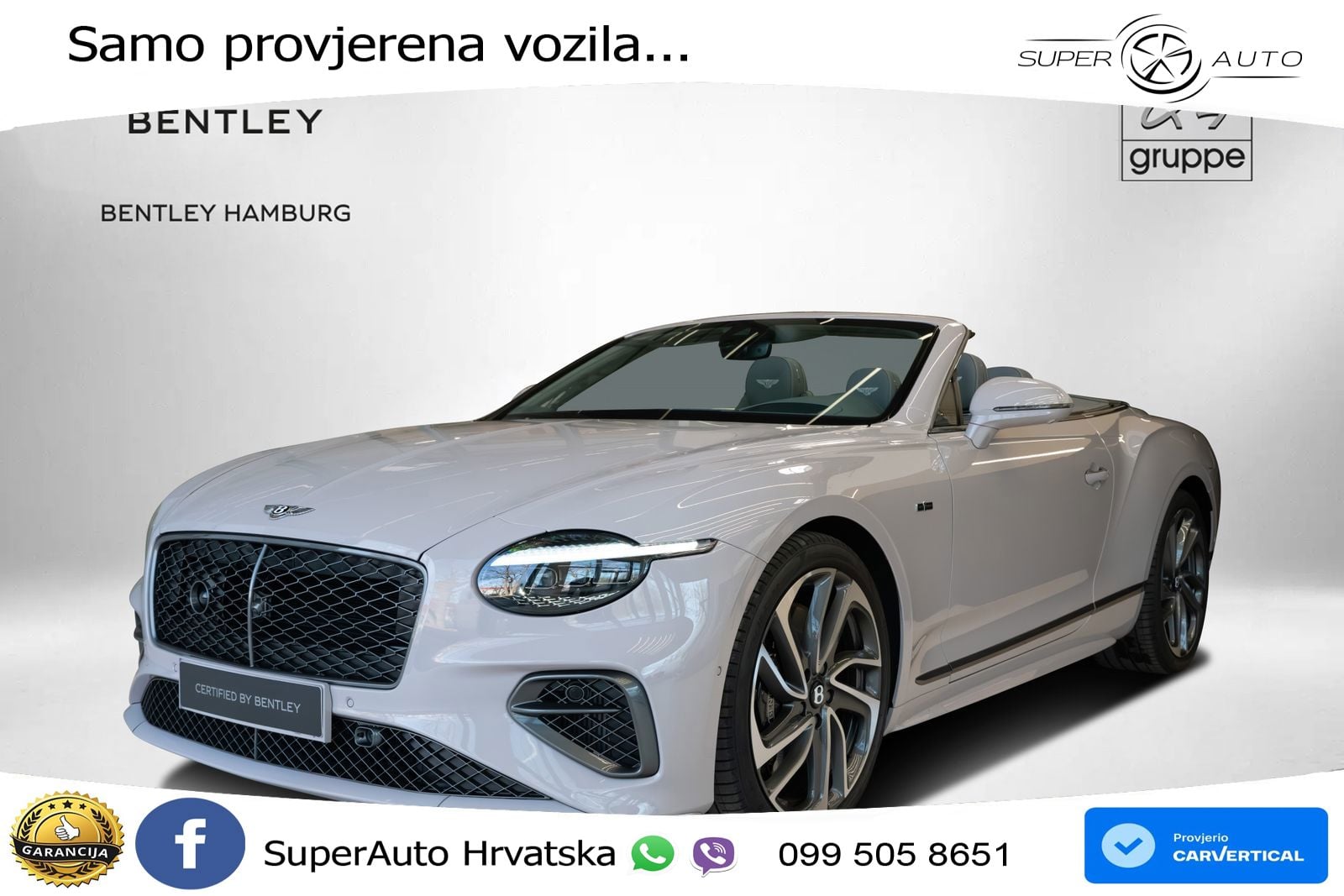 Bentley Continental GTC IV 4.0 V8 TFSi (782 KS) AWD DCT LED+GR SJED+ACC