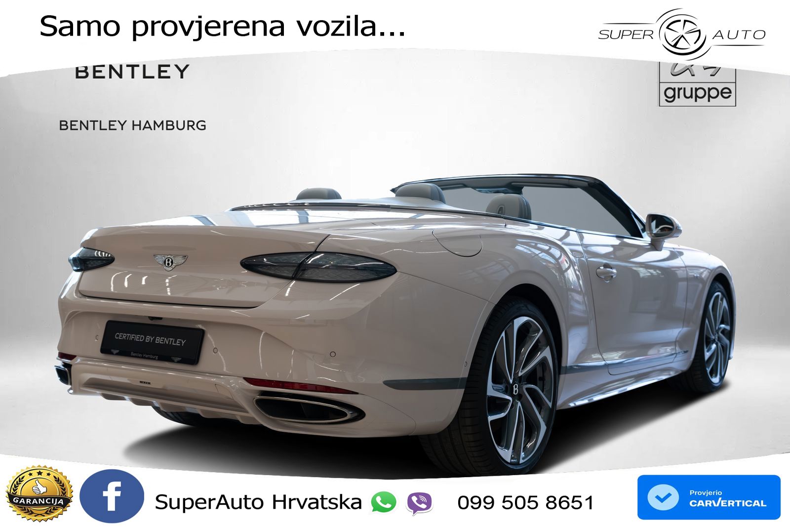 Bentley Continental GTC IV 4.0 V8 TFSi (782 KS) AWD DCT LED+GR SJED+ACC