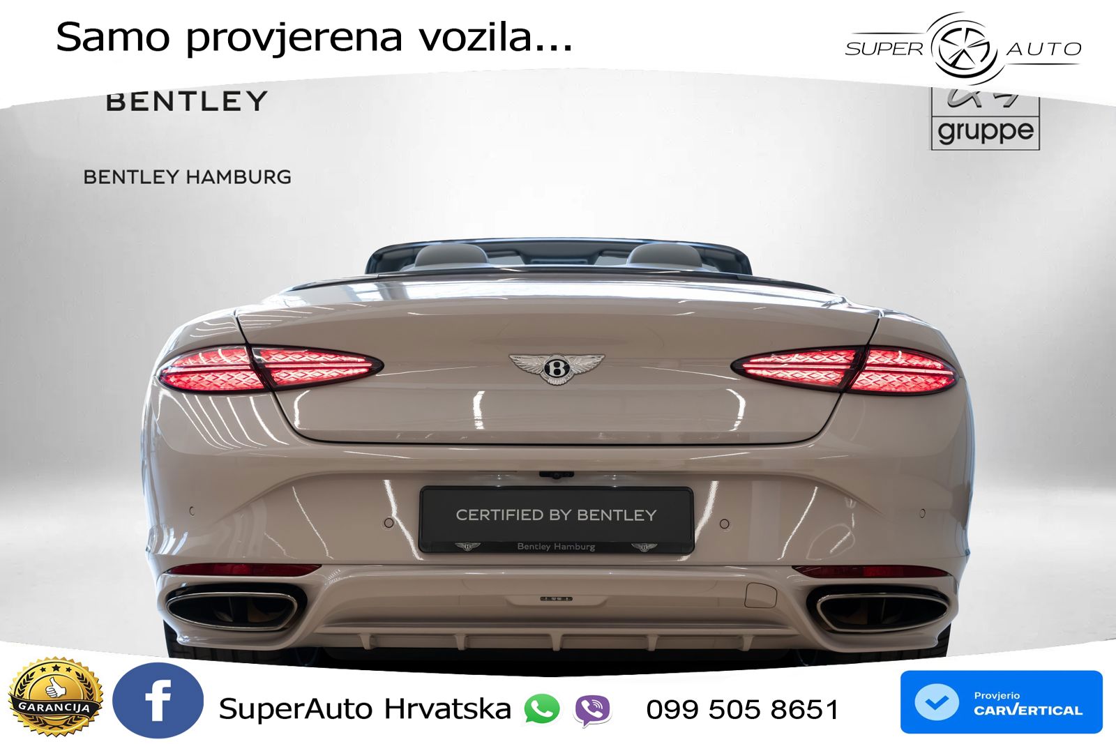 Bentley Continental GTC IV 4.0 V8 TFSi (782 KS) AWD DCT LED+GR SJED+ACC