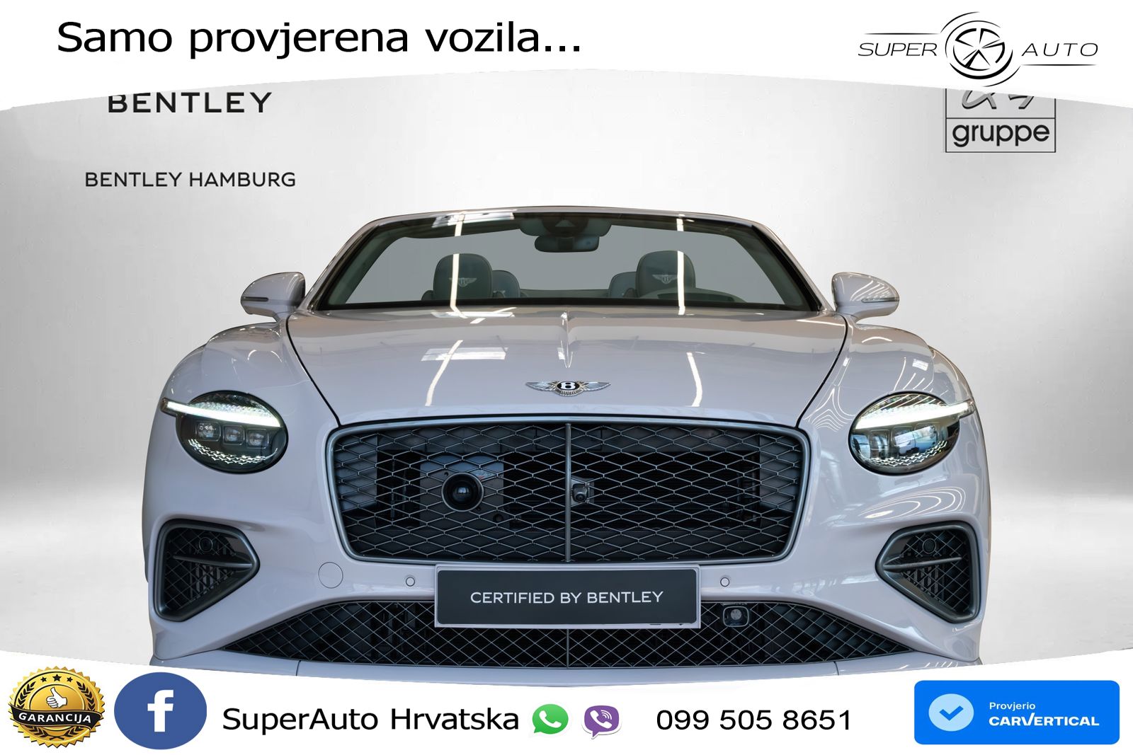 Bentley Continental GTC IV 4.0 V8 TFSi (782 KS) AWD DCT LED+GR SJED+ACC