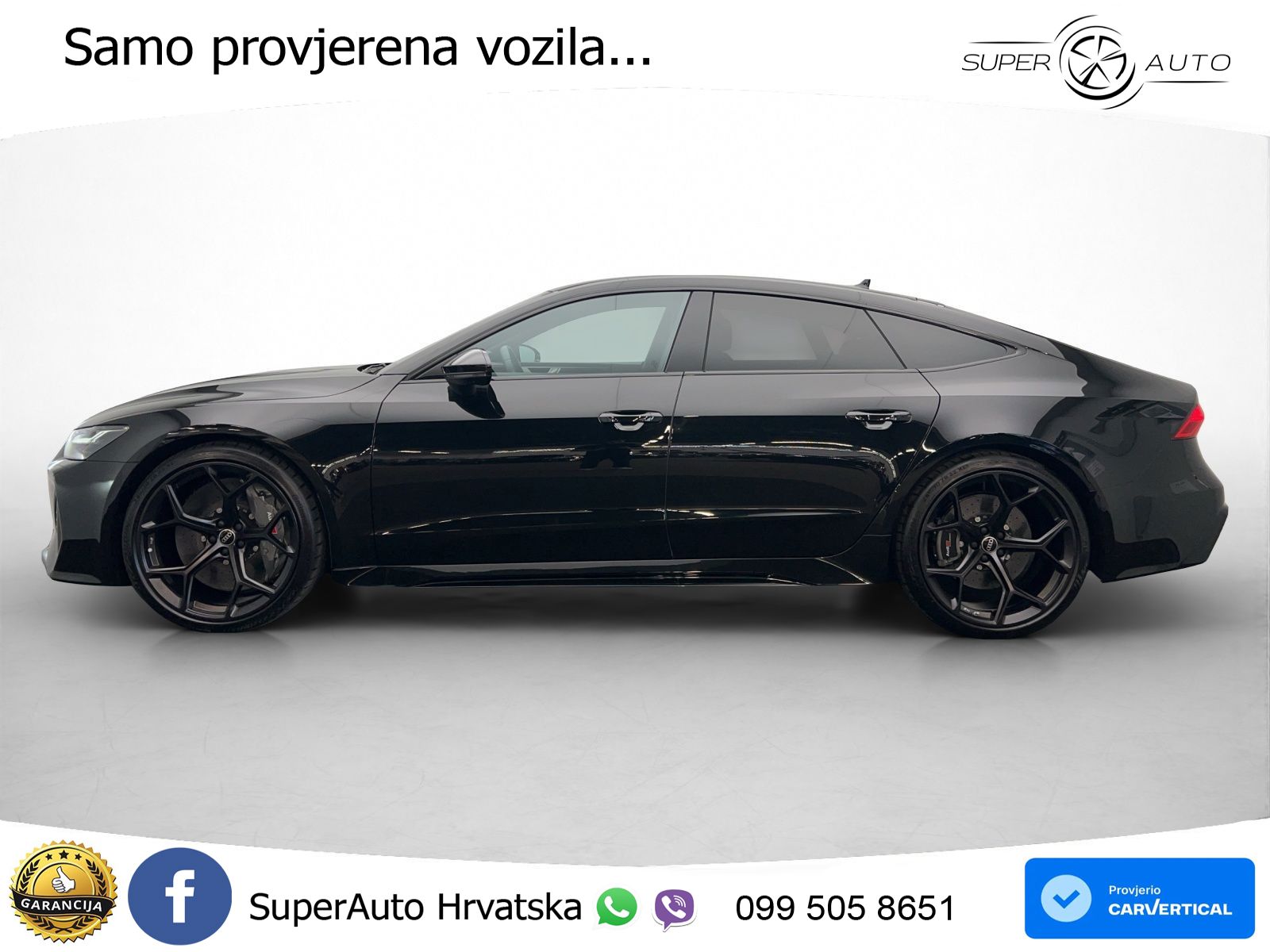 Audi RS7 4.0 TFSI V8 performance (630 KS) quattro tiptronic LED+GR SJED+ACC