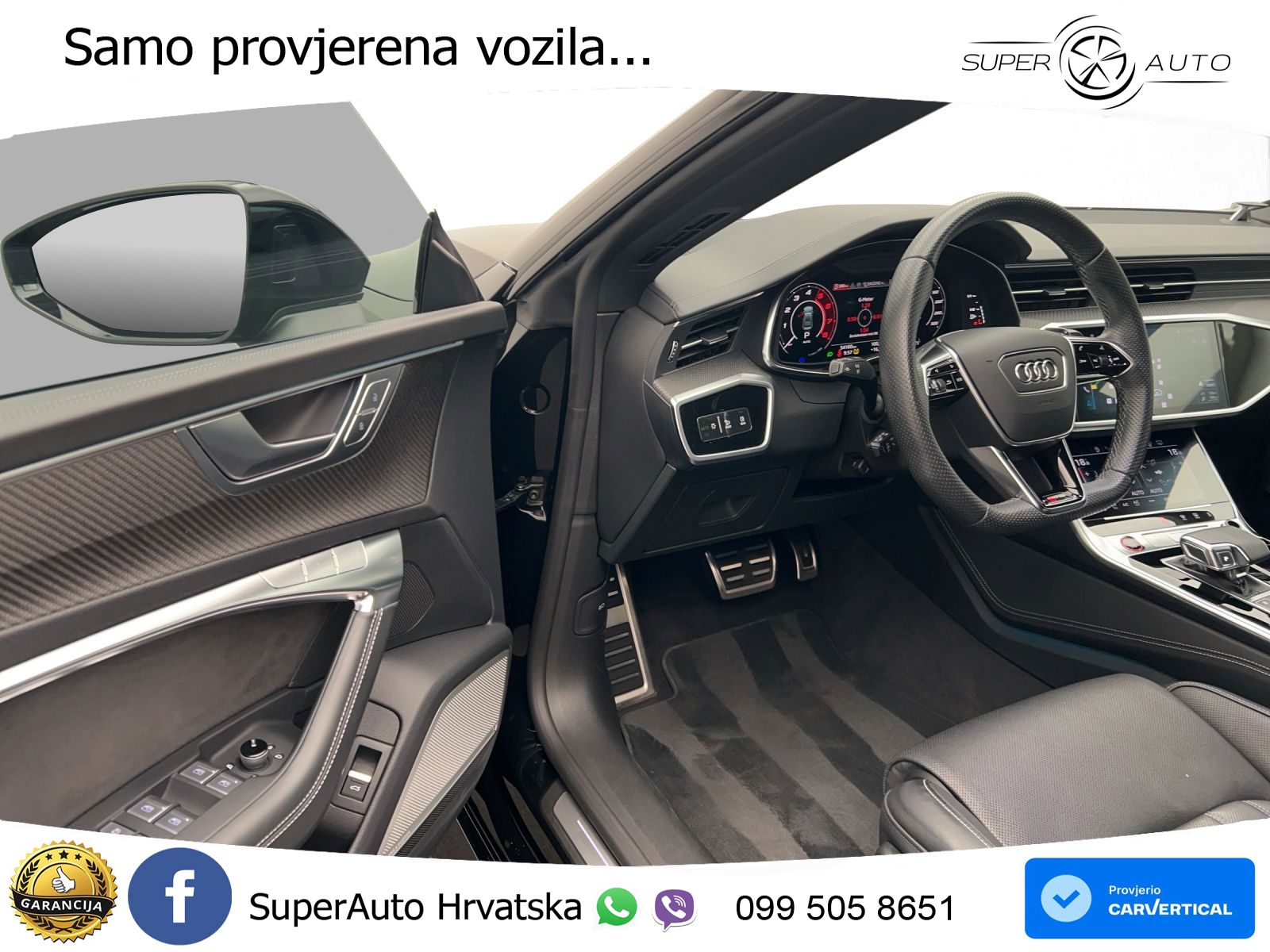 Audi RS7 4.0 TFSI V8 performance (630 KS) quattro tiptronic LED+GR SJED+ACC