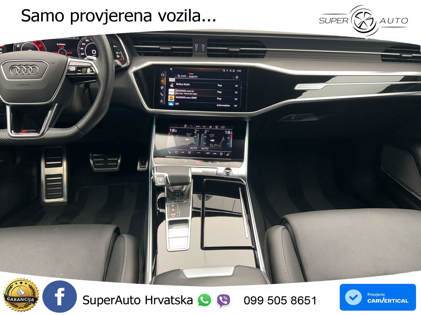 Audi RS7 4.0 TFSI V8 performance (630 KS) quattro tiptronic LED+GR SJED+ACC