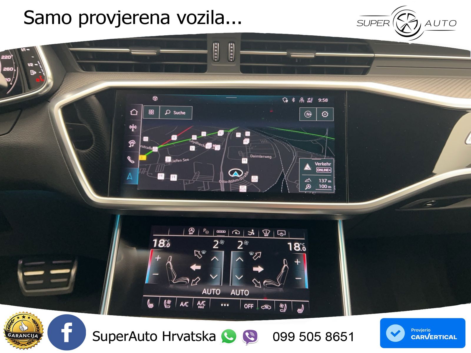 Audi RS7 4.0 TFSI V8 performance (630 KS) quattro tiptronic LED+GR SJED+ACC