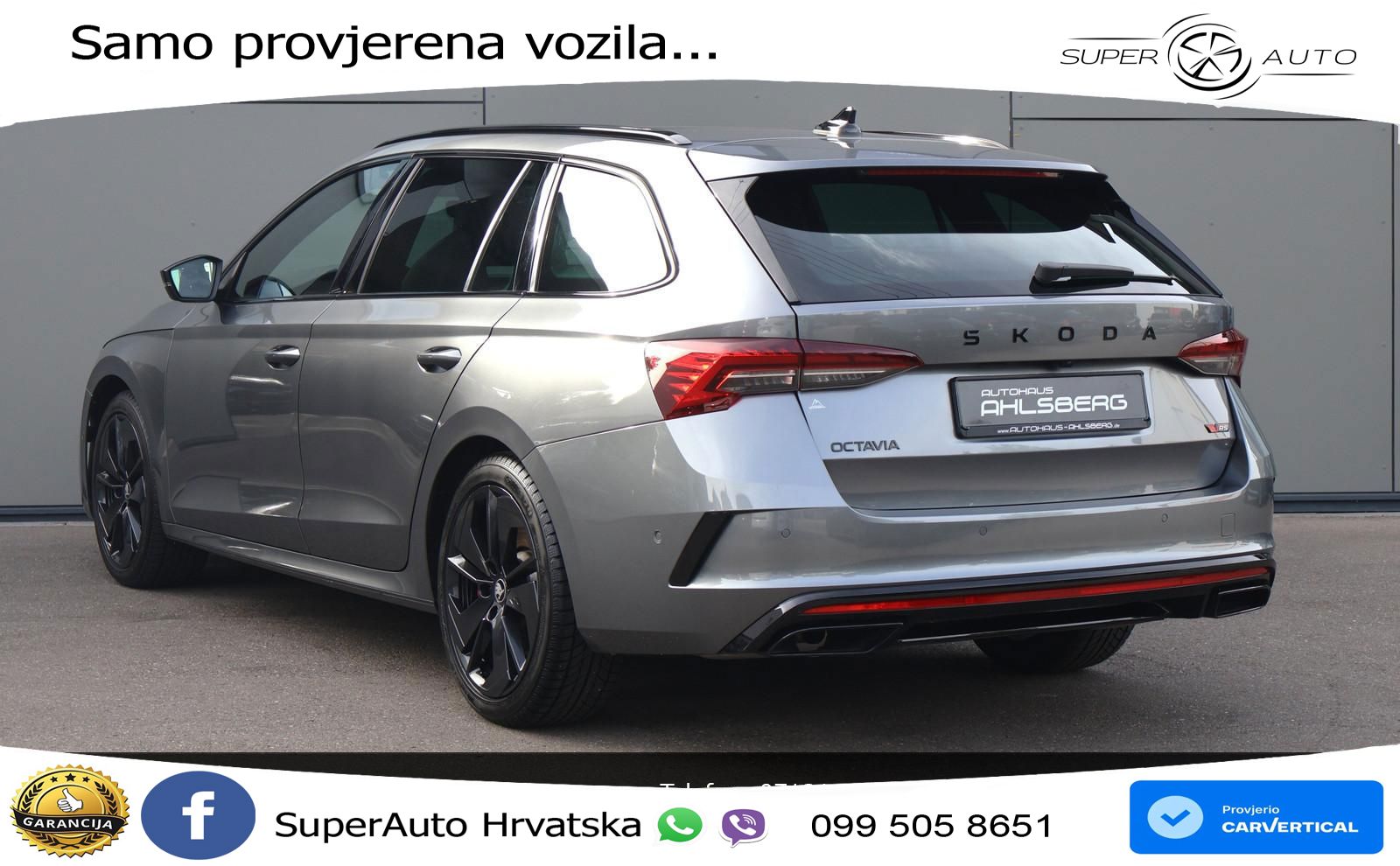 Škoda Octavia Combi RS 2.0 TSI (265 KS) DSG MATRIX+GR SJED+KAM