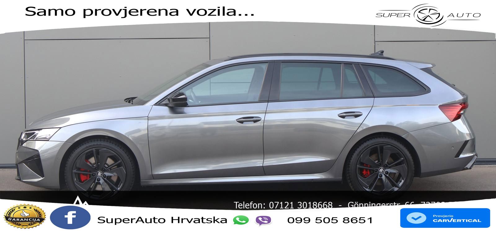 Škoda Octavia Combi RS 2.0 TSI (265 KS) DSG MATRIX+GR SJED+KAM