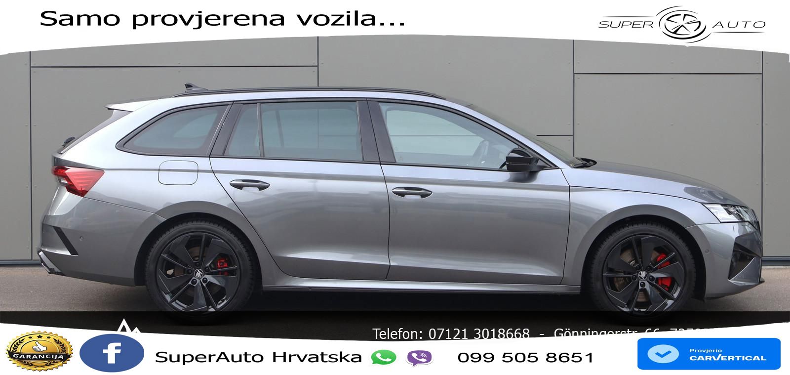 Škoda Octavia Combi RS 2.0 TSI (265 KS) DSG MATRIX+GR SJED+KAM
