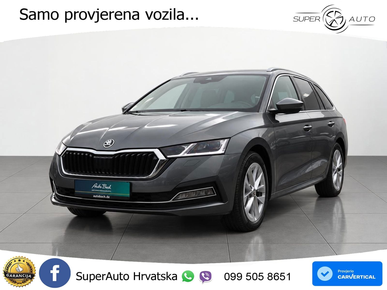 Škoda Octavia Combi 2.0 TDI (150 KS) DSG LED+GR SJED+ACC