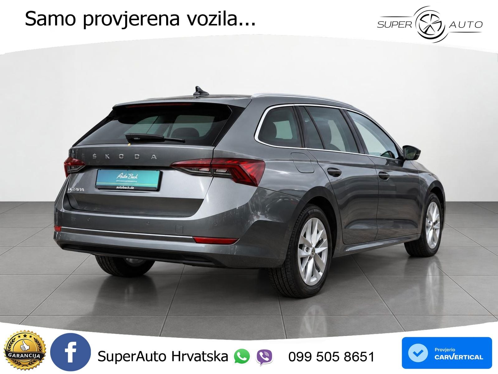 Škoda Octavia Combi 2.0 TDI (150 KS) DSG LED+GR SJED+ACC