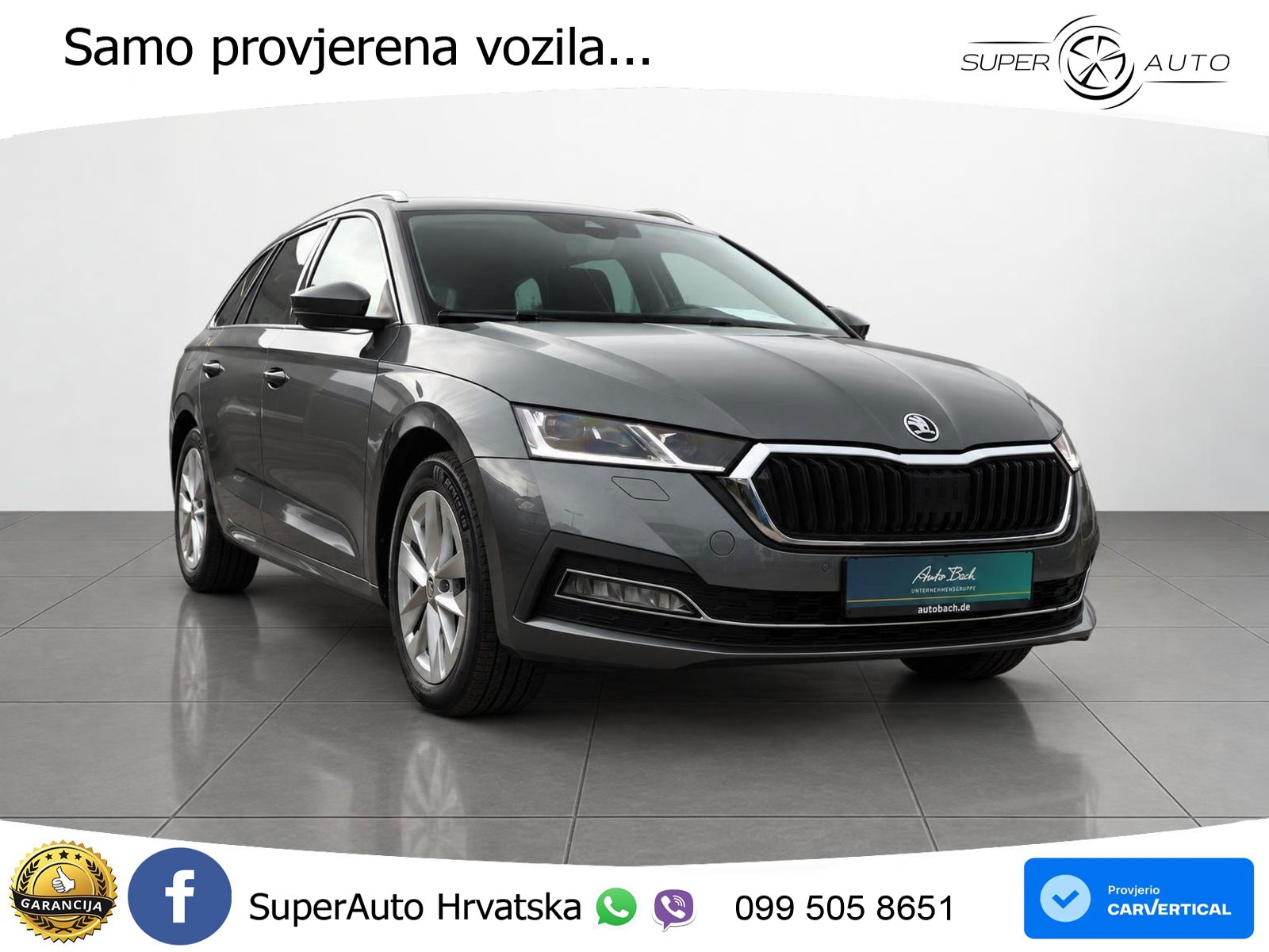 Škoda Octavia Combi 2.0 TDI (150 KS) DSG LED+GR SJED+ACC