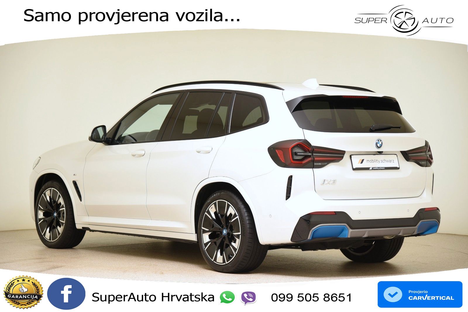 BMW iX3 80 kWh (286 KS) LED+GR SJED+ACC