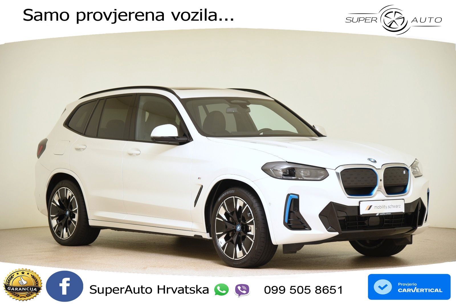 BMW iX3 80 kWh (286 KS) LED+GR SJED+ACC
