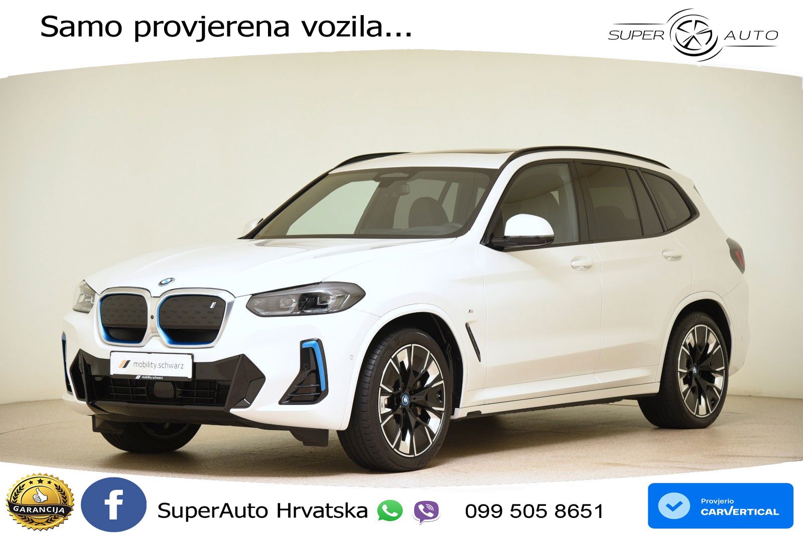 BMW iX3 80 kWh (286 KS) LED+GR SJED+ACC