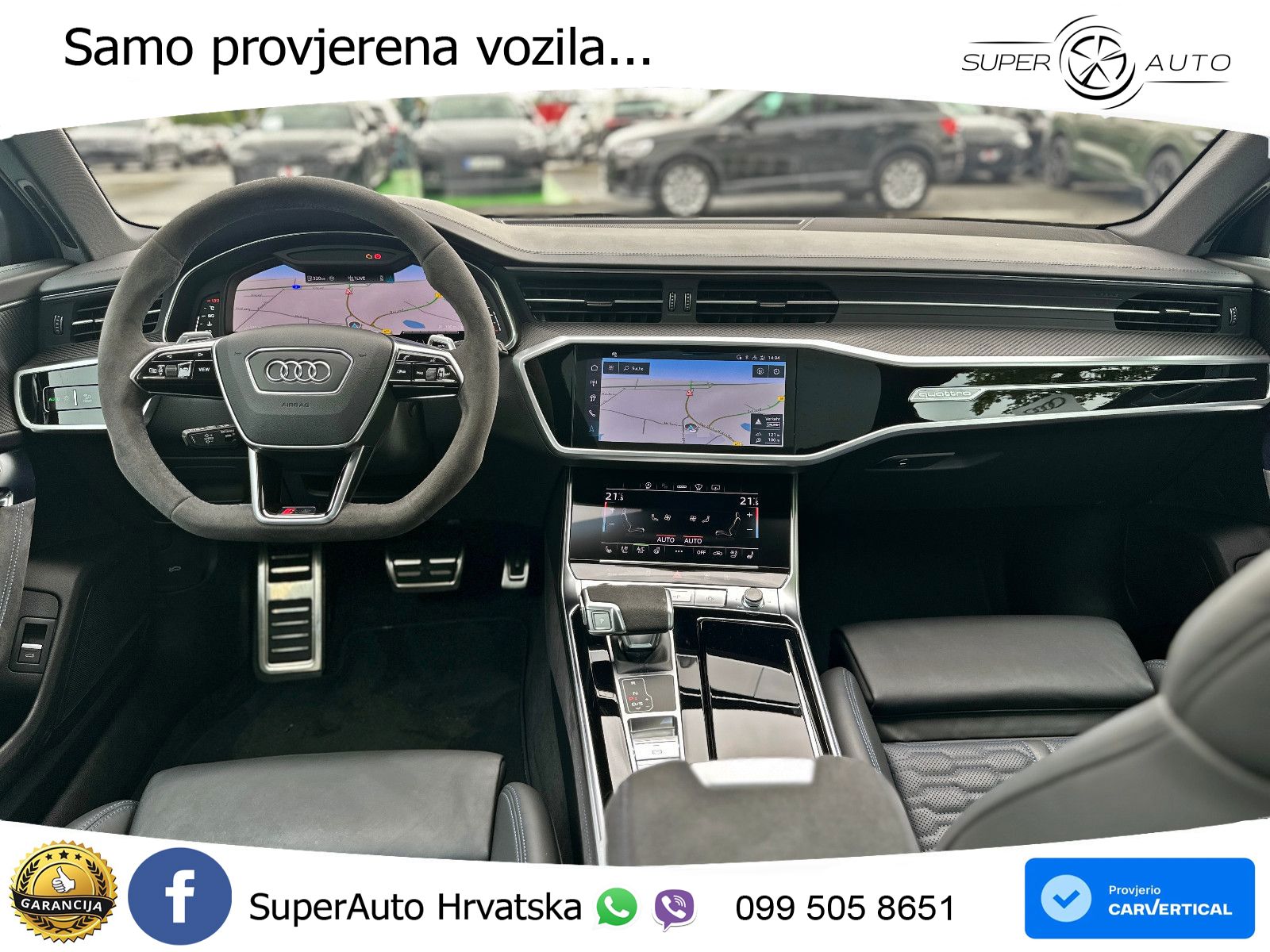 Audi RS6 Avant 4.0 TFSI V8 performance (630 KS)  quattro tiptronic LED+GR SJED+ACC