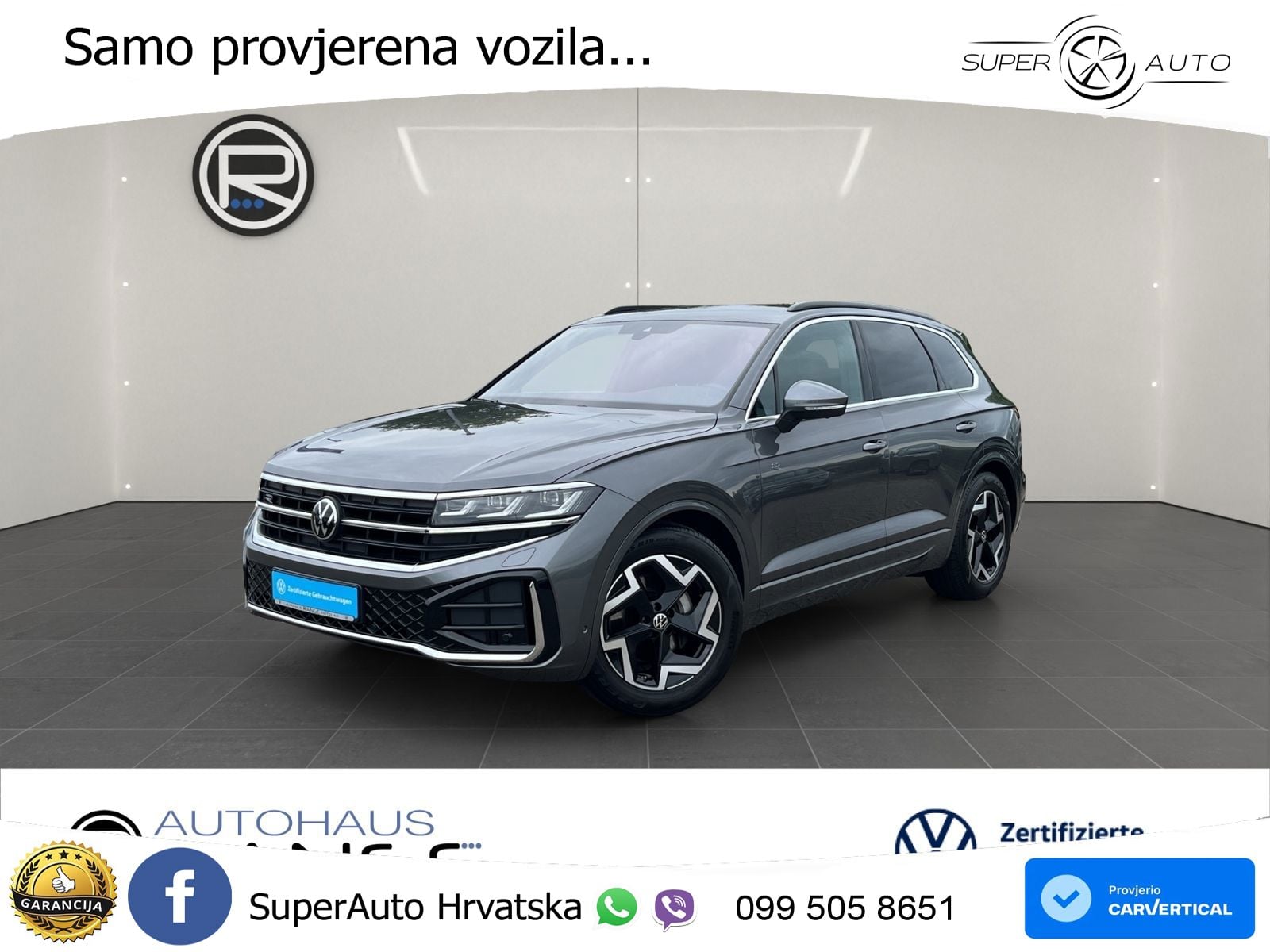 Volkswagen Touareg 3.0 V6 TDI (286 KS) 4MOTION Tiptronic R-Line ZRAČNI+ACC+GR SJED+KAM