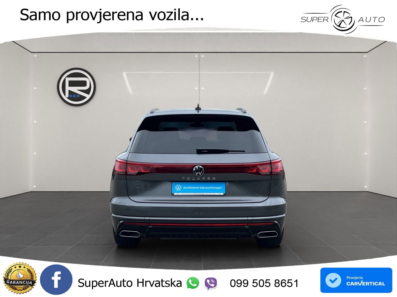 Volkswagen Touareg 3.0 V6 TDI (286 KS) 4MOTION Tiptronic R-Line ZRAČNI+ACC+GR SJED+KAM