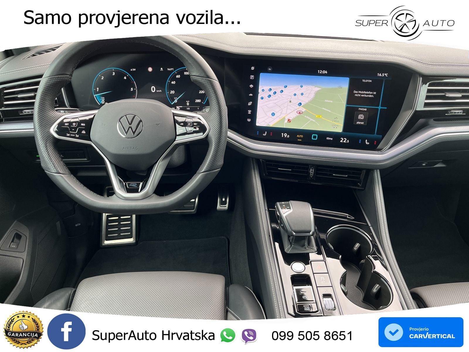 Volkswagen Touareg 3.0 V6 TDI (286 KS) 4MOTION Tiptronic R-Line ZRAČNI+ACC+GR SJED+KAM