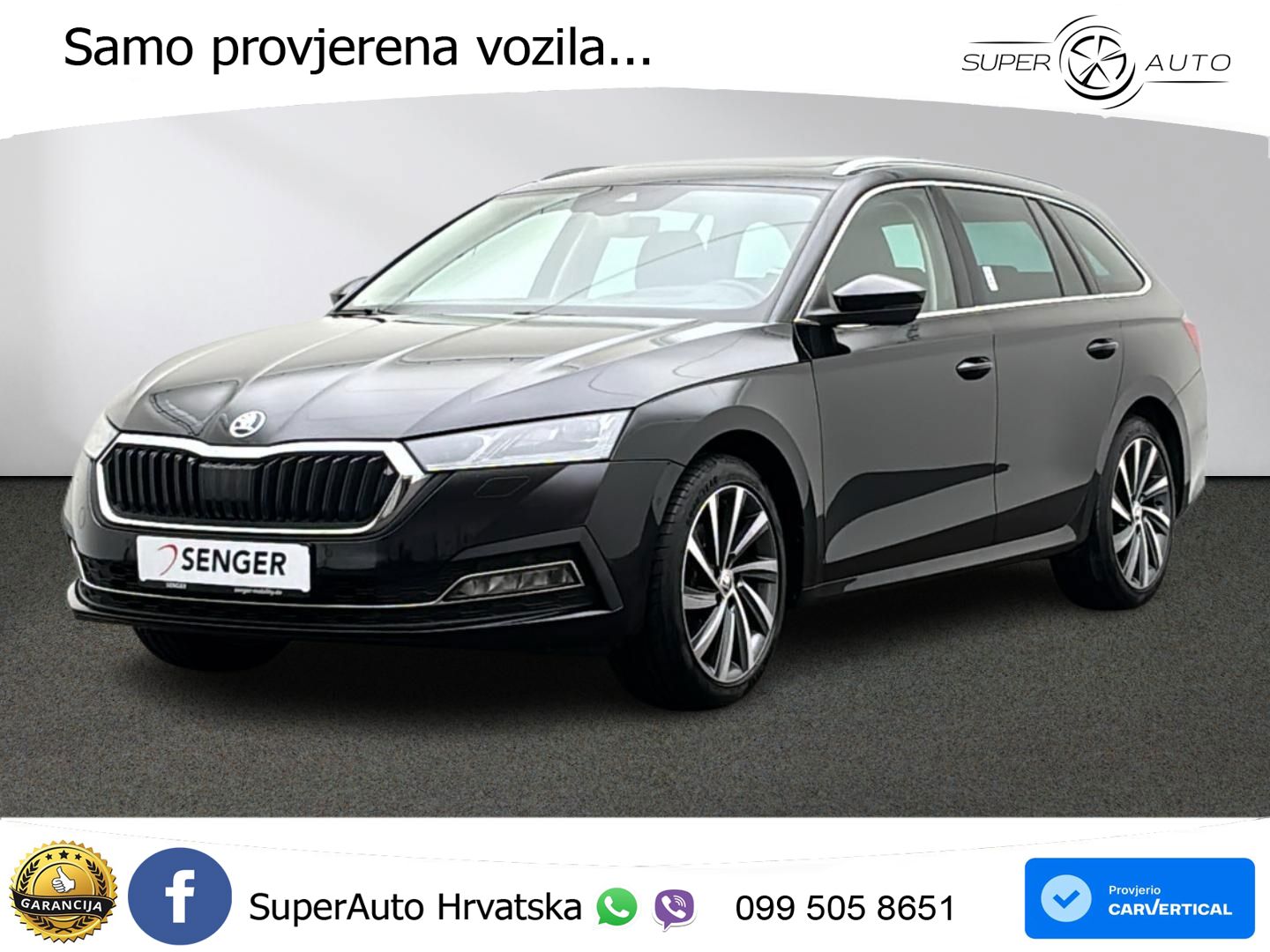 Škoda Octavia Combi 2.0 TDI (150 KS) DSG MATRIX+GR SJED+KAM