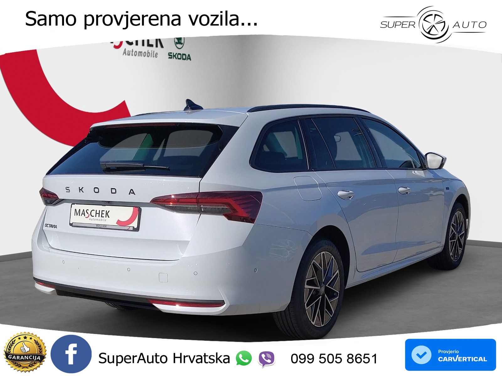 Škoda Octavia Combi 2.0 TDI (150 KS) DSG LED+GR SJED+ACC
