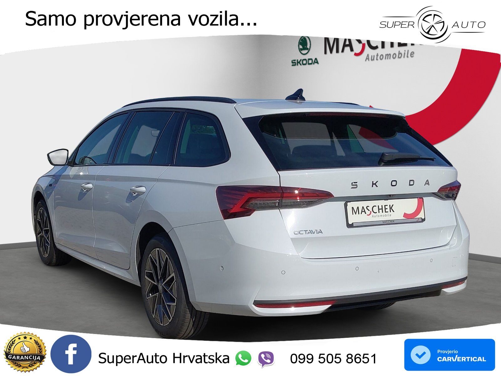 Škoda Octavia Combi 2.0 TDI (150 KS) DSG LED+GR SJED+ACC