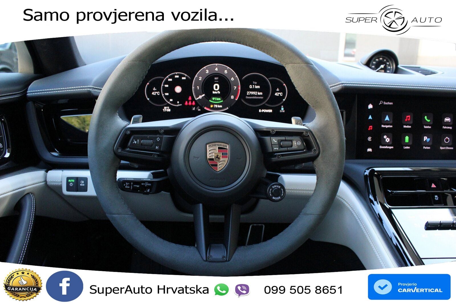 Porsche Panamera 4 2.9 V6 (470 KS) E-Hybrid PDK ACC+HEAD+GR SJED+360+PANO