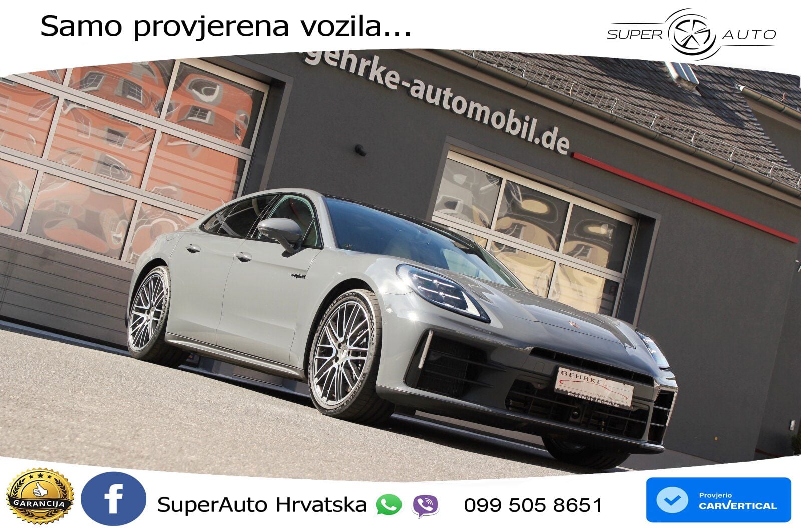 Porsche Panamera 4 2.9 V6 (470 KS) E-Hybrid PDK ACC+HEAD+GR SJED+360+PANO