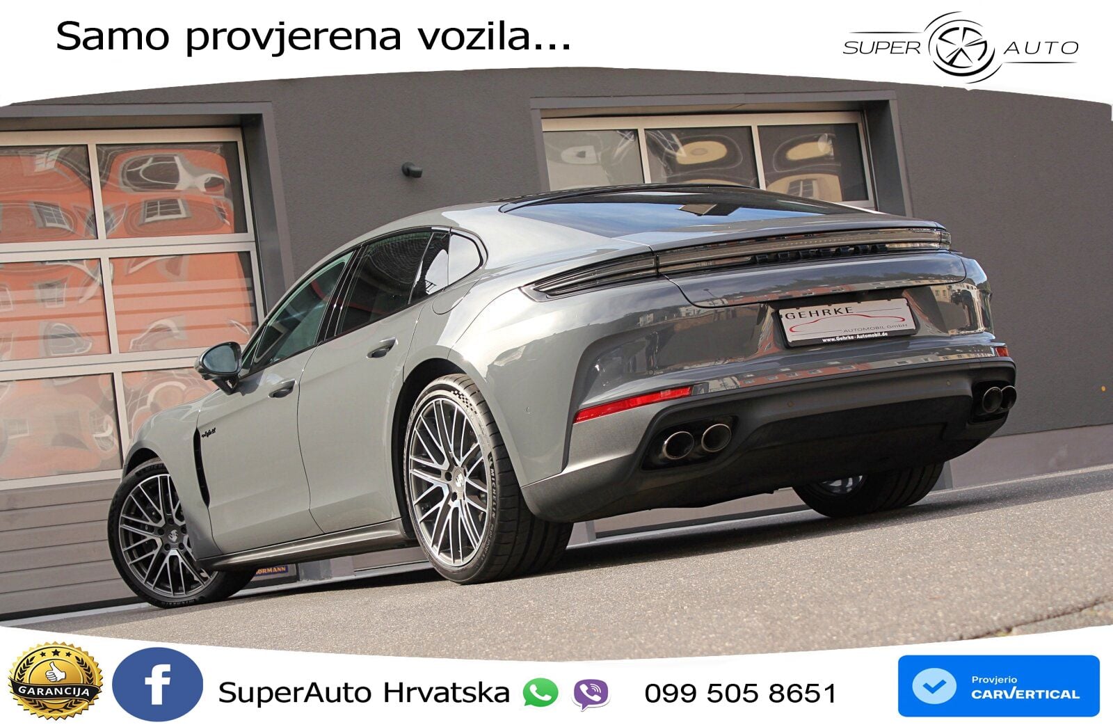 Porsche Panamera 4 2.9 V6 (470 KS) E-Hybrid PDK ACC+HEAD+GR SJED+360+PANO