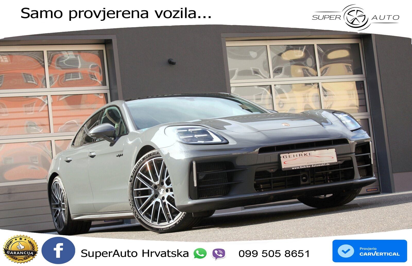 Porsche Panamera 4 2.9 V6 (470 KS) E-Hybrid PDK ACC+HEAD+GR SJED+360+PANO