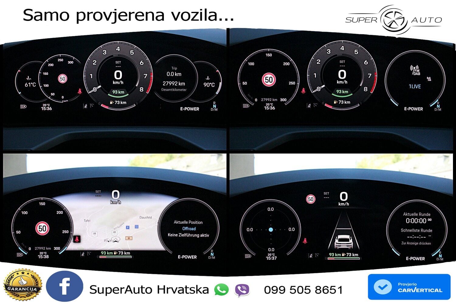 Porsche Panamera 4 2.9 V6 (470 KS) E-Hybrid PDK ACC+HEAD+GR SJED+360+PANO