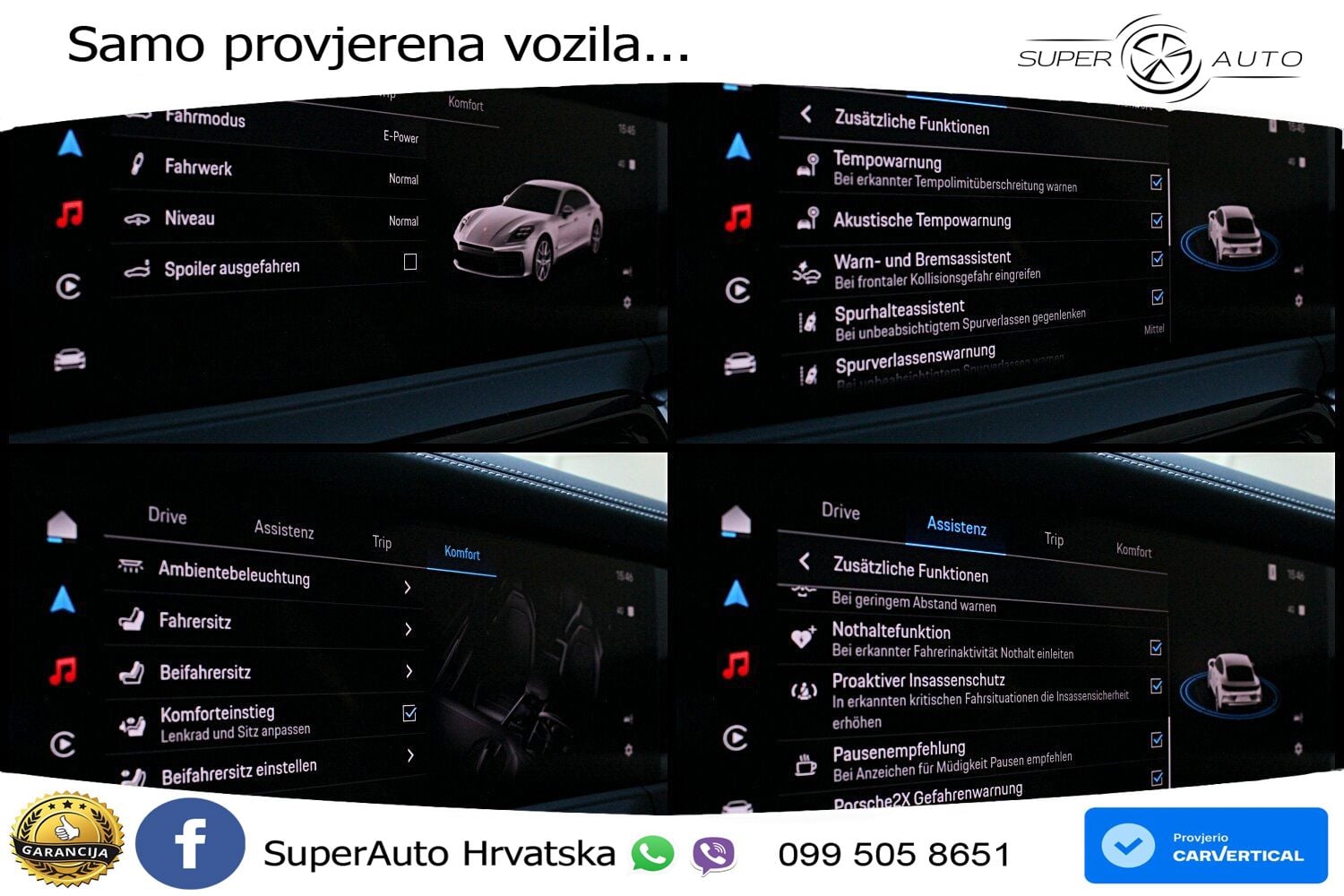 Porsche Panamera 4 2.9 V6 (470 KS) E-Hybrid PDK ACC+HEAD+GR SJED+360+PANO