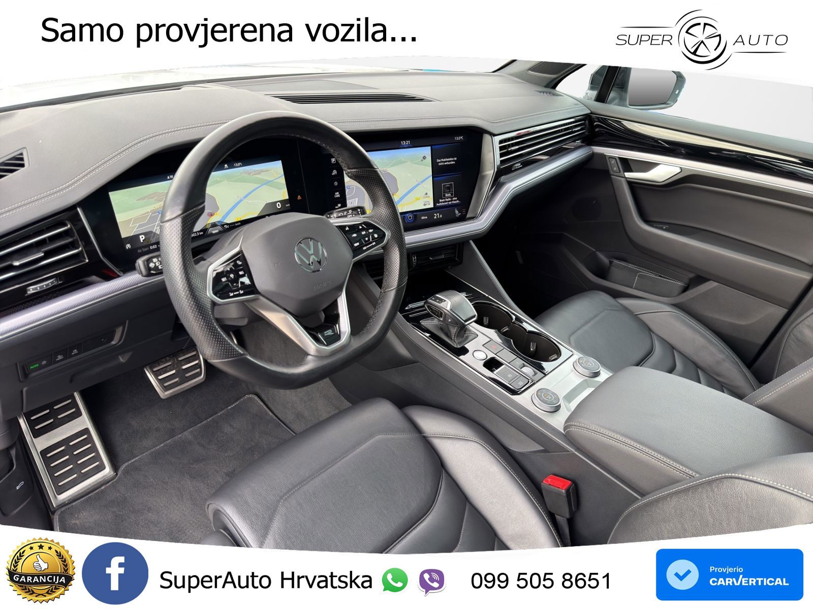 Volkswagen Touareg 3.0 V6 TDI (286 KS) 4MOTION Tiptronic R-Line ZRAČNI+ACC+GR SJED+KAM+PANO